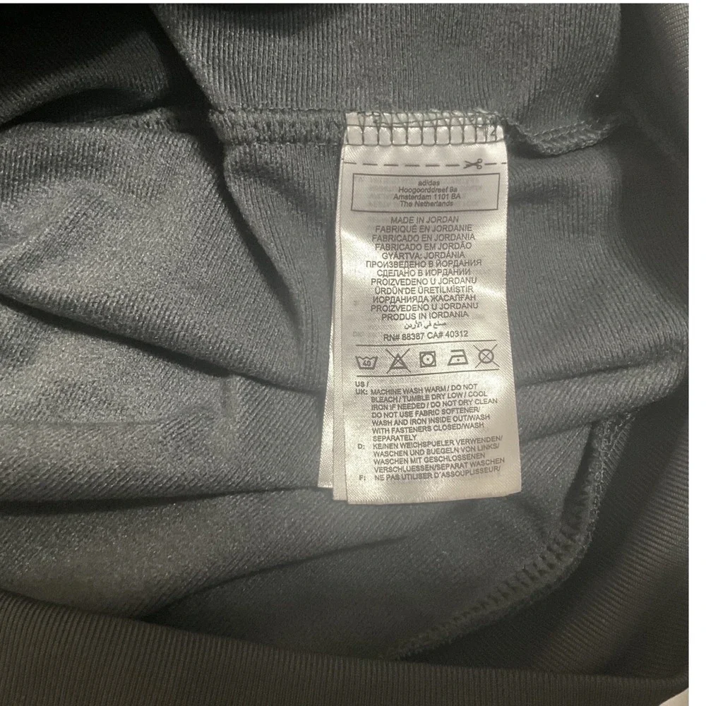 Adidas Mens Essentials Warm-Up Track‎ Jacket Carbon Grey Black H46103 Size L